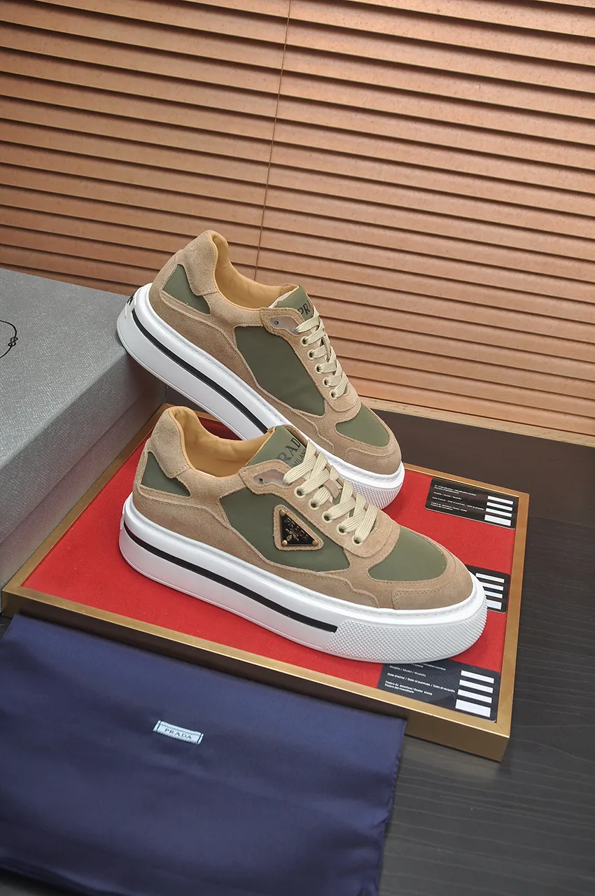 Men's shoes 💰580💶【PRADA】Top original, new season, high quality original goods, top imported calfskin with original imported glue, imported cowhide inside with original cowhide feet, original outsole! Quality guaranteed! Code 38-45 (45 customized)